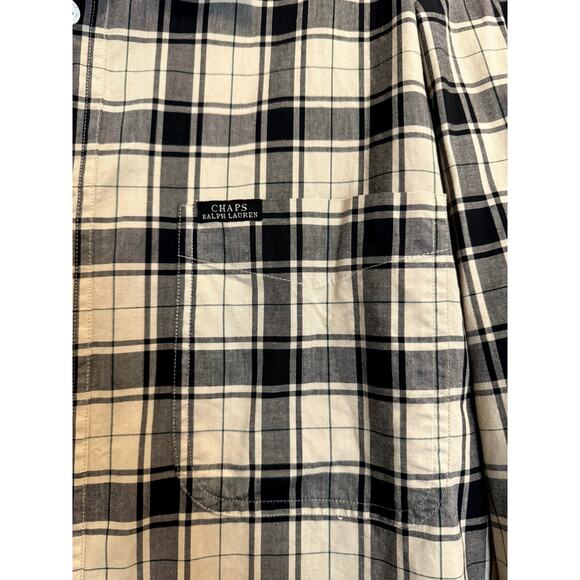 Chaps Ralph Lauren Men's Long Sleeve Plaid Button Down Medium - Picture 3 of 8